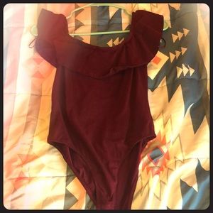 Maroon one piece. Size medium,